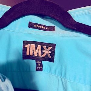 Express Button Down dress shirt 1mx modern fit . 17-17.5 neck